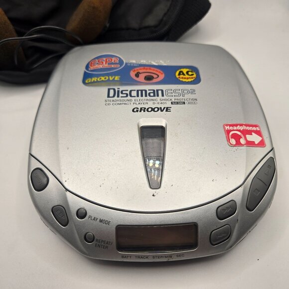 Vintage Sony D-E401 Discman ESP2 CD Player Headphones Case - Picture 2 of 10